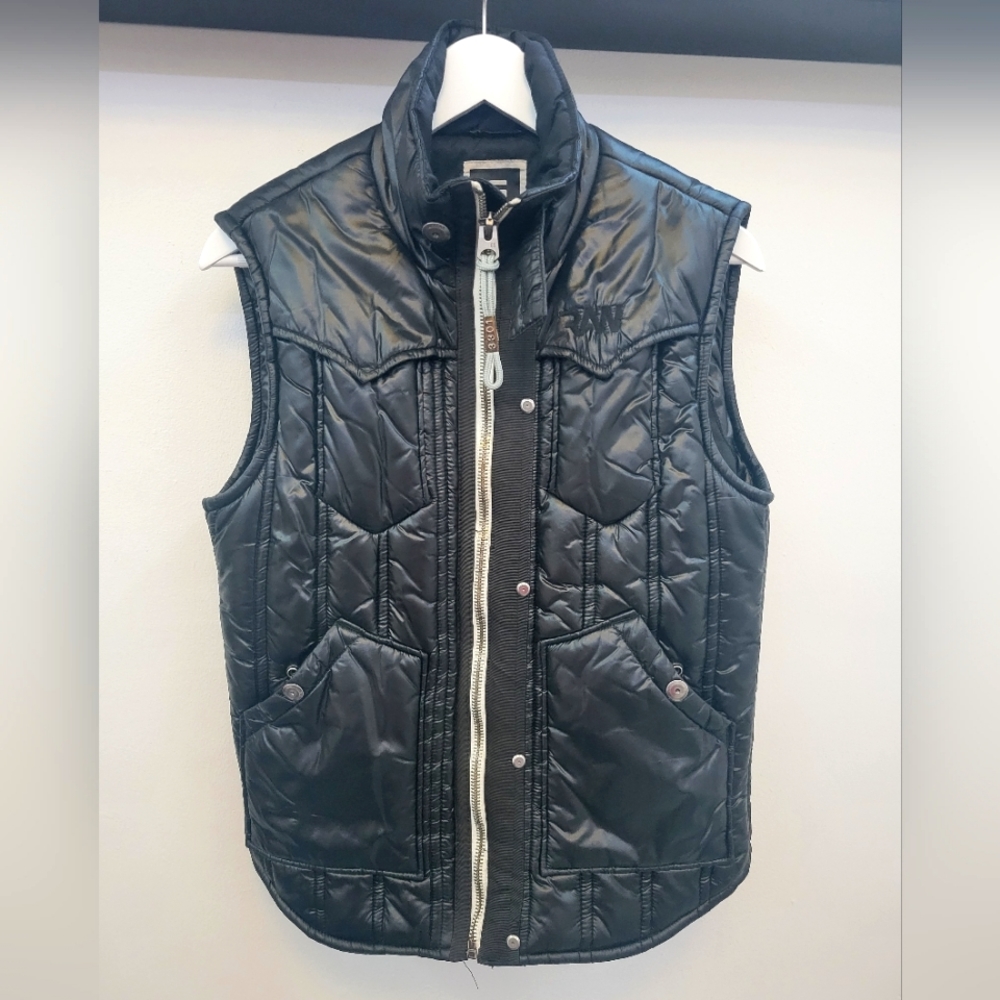 G-Star Quilted Black Puffer Vest